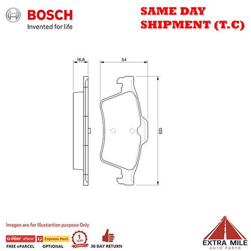 BOSCH ULTRA BRAKE PAD - BP346