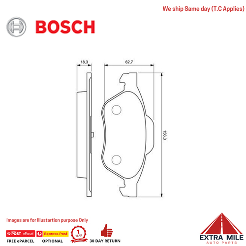 Bosch Brake Pad Set - BP348