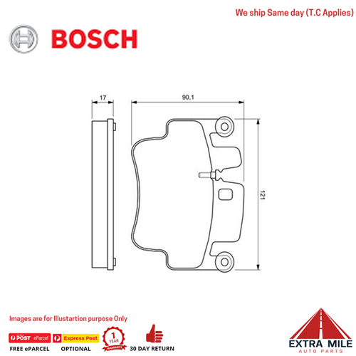 Bosch Brake Pad Set - BP396