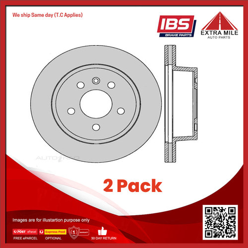 2x IBS Disc Brake Rotor Rear For Ford Fairlane , Fairmount, Falcon, LTD - BR109