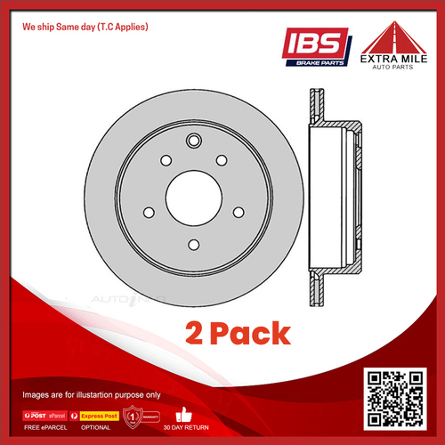 2x IBS Disc Brake Rotor Rear For Nissan Cedric ,Skyline ,Laurel , Stagea