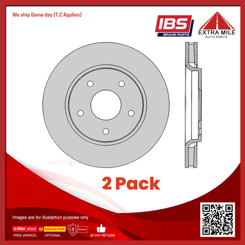 2x IBS Disc Brake Rotor Front For Nissan Skyline GTS25 2.5L - BR15798