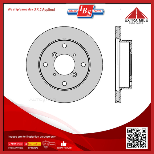 IBS Disc Brake Rotor Front For Holden Barina, Suzuki Alto, Swift 1.3L