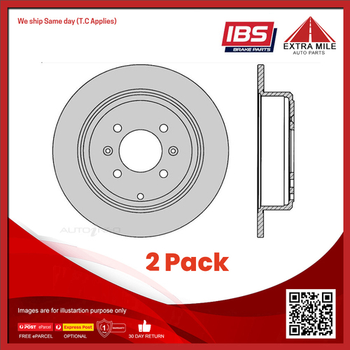 2x IBS Disc Brake Rotor Rear For Peugeot 406 ST D8 D9 2.2L,2.9L