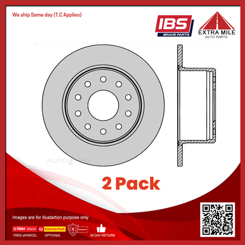 2x IBS Disc Brake Rotor Rear For Holden Berlina,Commodore,Statesman,Calais