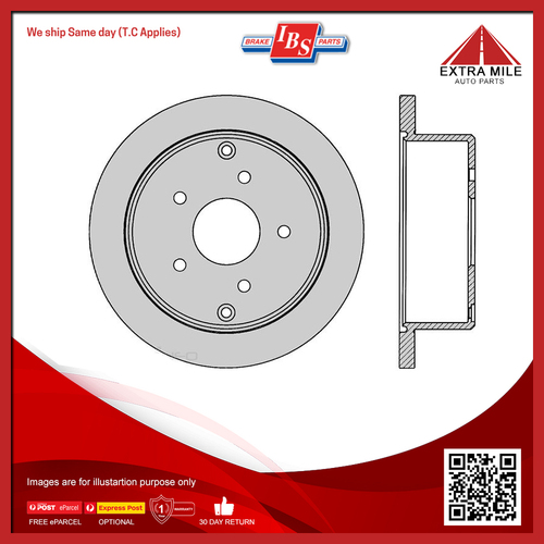 IBS Disc Brake Rotor Rear For Holden Calais VT, VX, VY, VZ 3.8L/5.0L/5.7L V6/V8