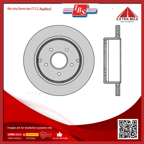 IBS Disc Brake Rotor Rear For HSV Avalanche, Maloo, Senator, XU8 VT