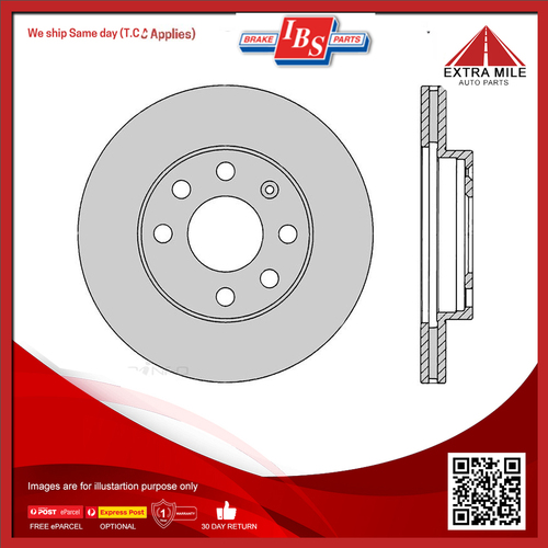 IBS Disc Brake Rotor Front For Holden Barina,Combo SB 1.4L C14SE - BR821