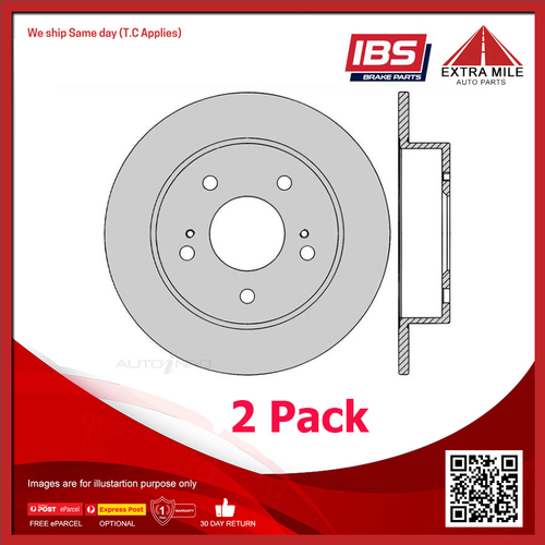 2x IBS Disc Brake Rotor Rear For Nissan 200SX,Silvia S14 S15 2.0L SR20DET I4 16V