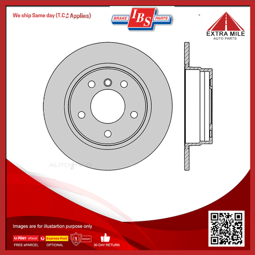 IBS Disc Brake Rotor Rear For BMW 316i, 320i, 325i, 330i, 318i 2.5L/2.0L