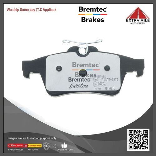 Bremtec Euroline Ceramic Brake Pad -  BT1916EL