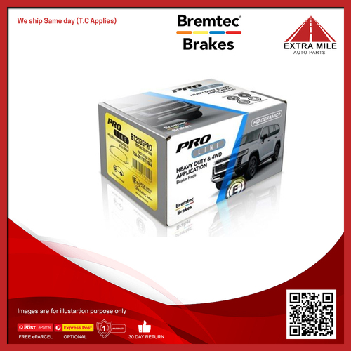 Bremtec Pro-Line Brake Pad Set For Toyota Hilux - BT2035PRO