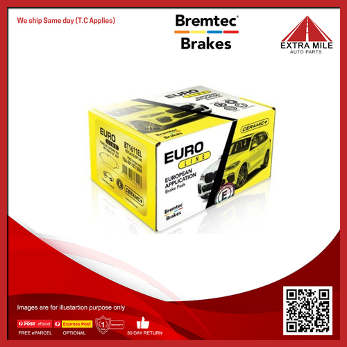 Bremtec Euroline Brake Pad Set For Renault Clio, Megane - BT2129EL