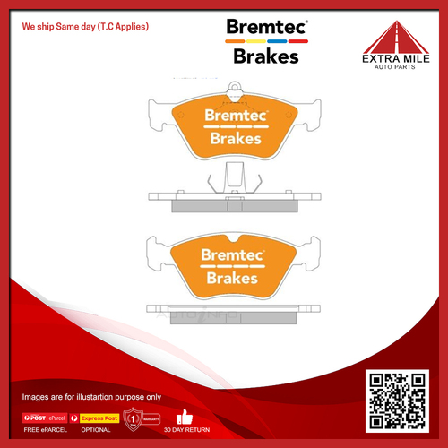 Bremtec Trade Line Brake Pad Set For Holden Calibra YE 2.0L C20XE, C25XE, C20NE