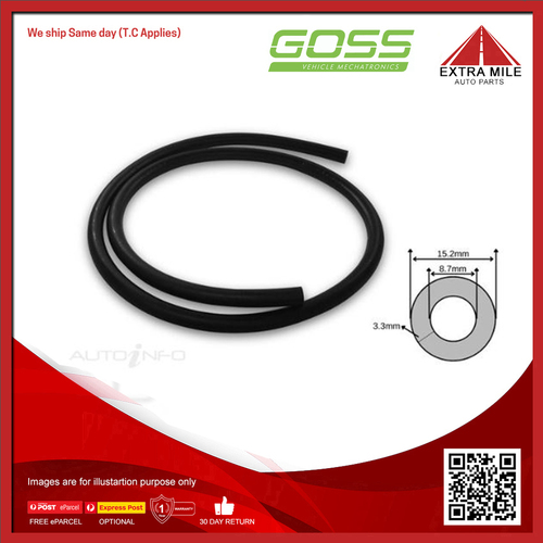 Goss Brake Vacuum Hose 9mm - 1 Metre - BV90L10