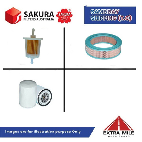 SAKURA Filter Kit For HOLDEN RODEO KB28 42D01 cyl4 2.3L Petrol 1987-1988