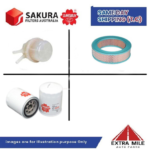 SAKURA Filter Kit For HOLDEN GEMINI TE G161Z cyl4 1.6l Petrol 1979-1982