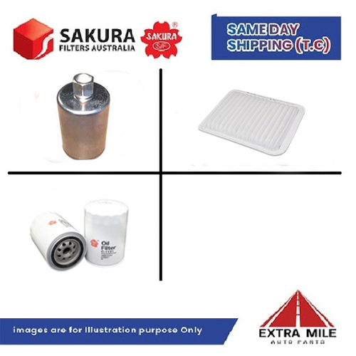 SAKURA Filters Kit For FORD FALCON BAMKII cyl6 4.0L Petrol 2004-2005