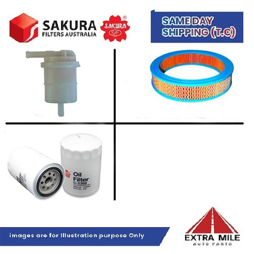 SAKURA Filter Kit For HOLDEN COMMODORE VK VK cyl6 3.3L Petrol 1984-1986