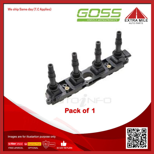 Goss Ignition Coil For Holden Tigra XC 1.8L Z18XE DOHC 16v MPFI 4cyl