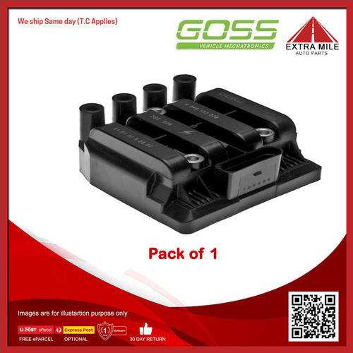 Goss Ignition Coil For Volkswagen Beetle 9C, 1Y7 2.0L,1.6L Petrol Hatchback