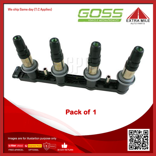 Goss Ignition Coil For Holden Cruze JG 1.8L F18D4 MPFI 4cyl DOHC