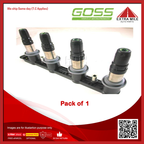 Goss Ignition Coil For Holden Cruze JH 1.6L A16LET MPFI 4cyl DOHC