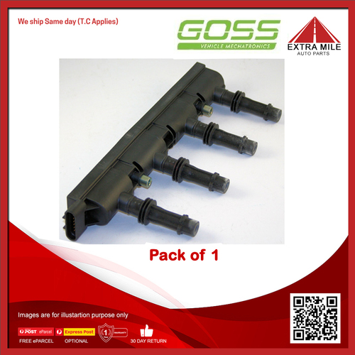 Goss Ignition Coil For Holden Barina TM 1.4L A14NET MPFI 4cyl DOHC