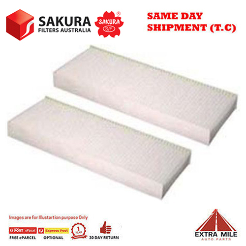 SAKURA Cabin Air Filter For NISSAN PATHFINDER R51 2.5L 2010 - 2013 2.5L DOHC