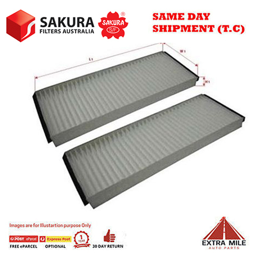 SAKURA Cabin Air Filter For NISSAN NAVARA RX D40 2.5L 2009 - 2015 DOHC