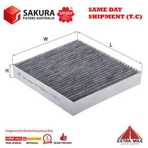 SAKURA Cabin Air Filter For NISSAN NAVARA SL. ST. ST-X D23. NP300 2.3L 2015-On