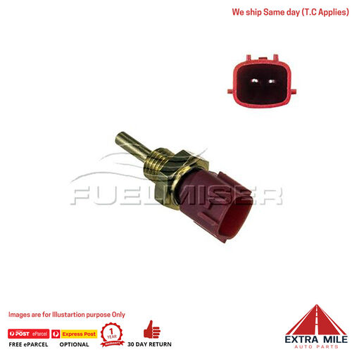 Coolant Temp Sensor for Nissan Primera P10 (Grey Imp) 2.0L 4cyl SR20DE 01/90 - 12/95 M12x1.5: Rounded Rectangle 2 pin Connector CCS37