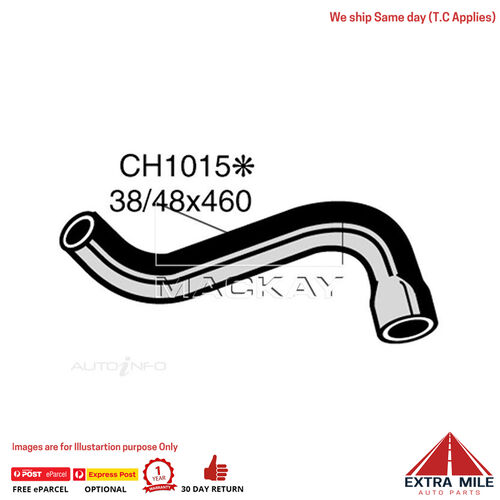 Mackay CH1015 Radiator Lower Hose For Holden Torana LX 1.9L I4 Ptl Manual/Auto