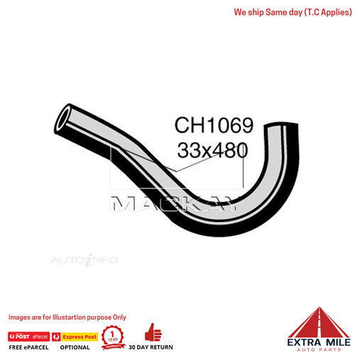 Mackay CH1069 Bottom Hose For Toyota Corolla KE30 -35 1974-1978 Mackay