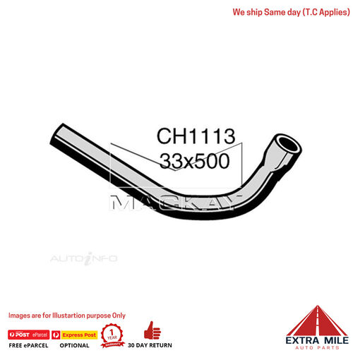 Mackay CH1113 Radiator Lower Hose For Volvo 240 . 2.3L I4 Petrol Manual/Auto