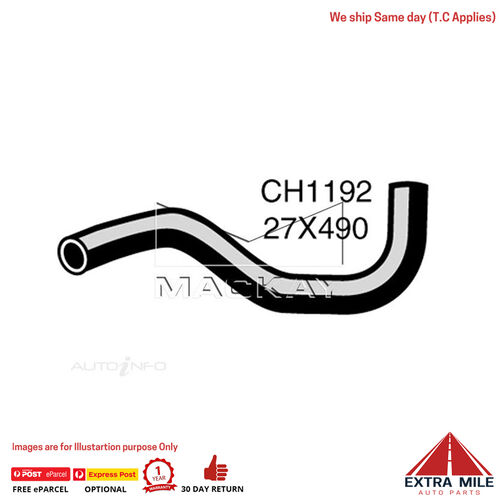 Mackay CH1192 Radiator Lower Hose For Nissan Sunny B310 1.2L I4 Ptl Man&Auto