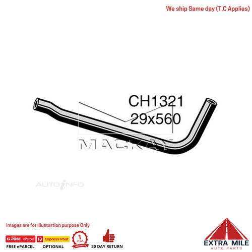 Mackay CH1321 Radiator Upper Hose For Subaru Brumby . 1.8L F4 Petrol Manual/Auto