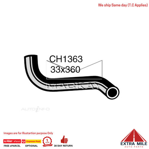 Mackay CH1363 Radiator Lower Hose For Toyota Hiace RH11R 1.6L I4 Ptl Man&Auto