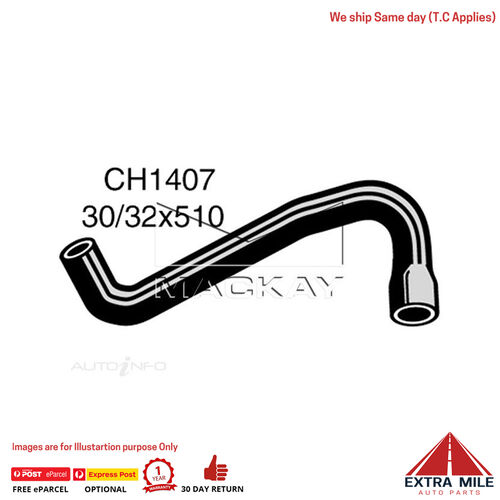 Mackay Radiator Lower Hose For Holden Rodeo KB 2.0L I4 Diesel Manual / Auto