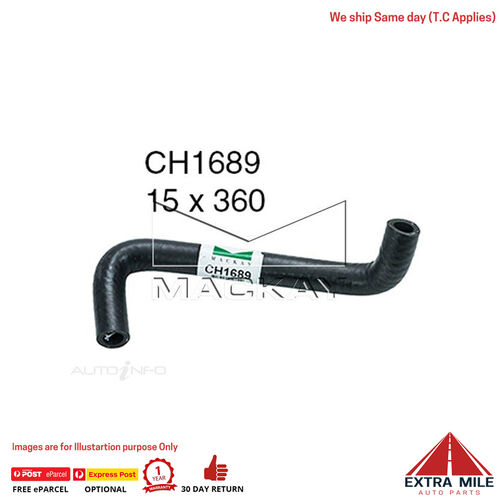 CH1689 Heater Hose for Holden Commodore VS 5.0L V8 Petrol Manual / Auto Mackay