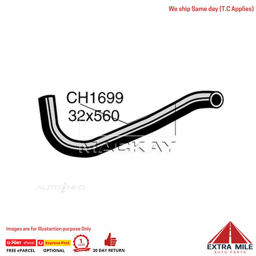 Mackay Radiator Lower Hose For Toyota Cressida MX73R 2.8L Petrol Man / Auto