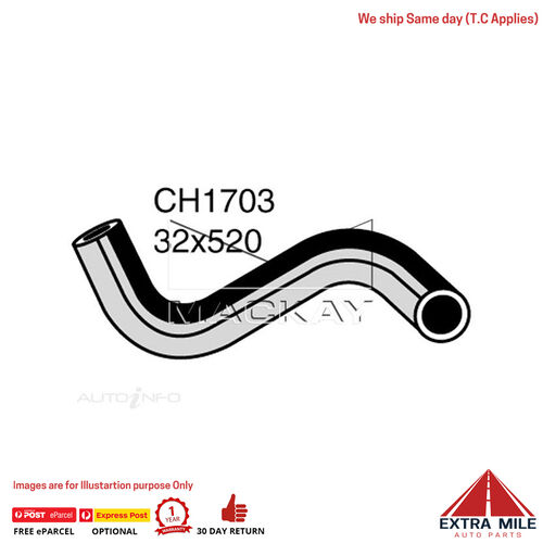 Mackay CH1703 Radiator LW Hose For Ford Courier PC 2.6L I4 Petrol Manual & Auto