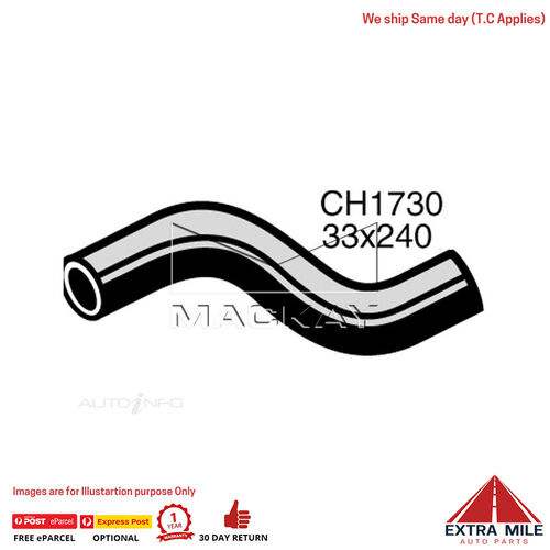 Mackay CH1730 Radiator Lower Hose For Ford Econovan . 2.0L I4 Ptl Manual & Auto