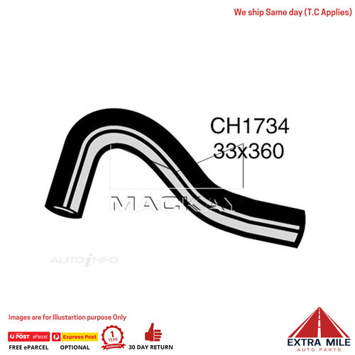 Mackay Radiator Upper Hose For Mazda MX6 GD 2.2L Turbo Petrol Manual 