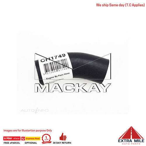 Mackay Engine By Pass Hose For Toyota Corolla AE92R 1.6L Petrol Manual & Auto