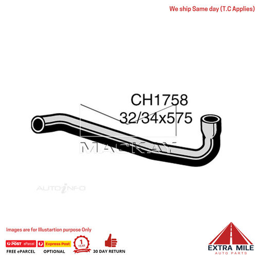 Mackay Radiator Lower Hose For Toyota Hilux LN56R 2.4L Diesel Man & Auto CH1758