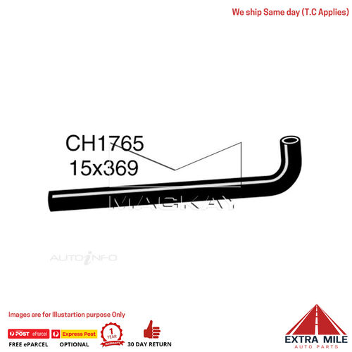 CH1765 Heater Hose for Ford Falcon / Fairlane XD -XE, ZJ-ZK 1979-1984 Mackay