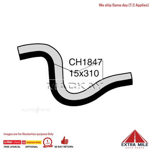 CH1847 Heater Hose For Ford Laser KC KE 1.6L I4 Petrol Manual & Auto Mackay