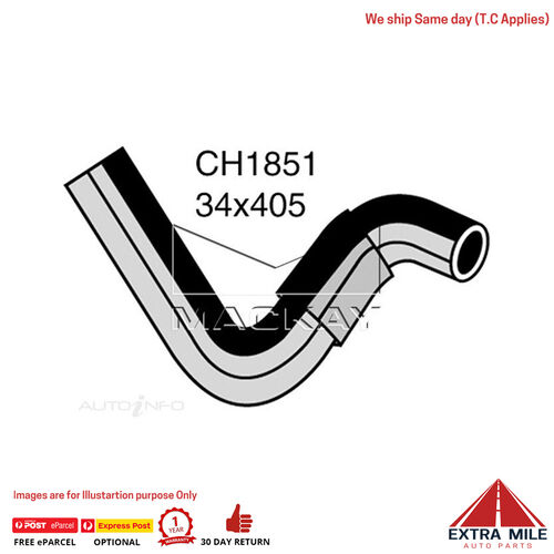 Mackay CH1851 Radiator Lower Hose For Ford Capri SA 1.6L I4 Petrol Manual & Auto