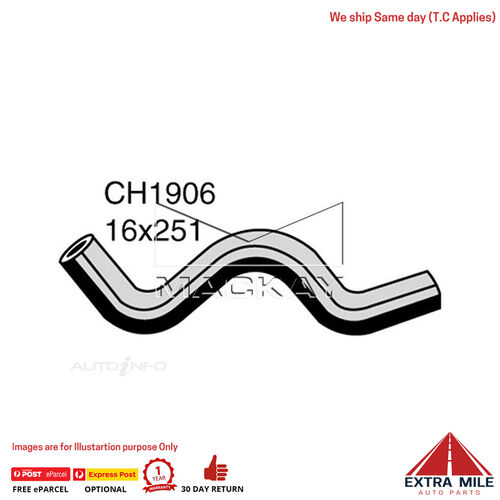 Mackay Heater Hose For Volvo 240 Less Turbo  CH1906